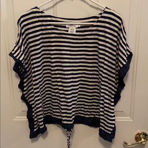 Vineyard Vines Navy & white stripe top